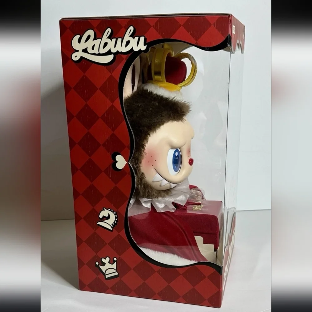 🔥B1G1🔥POP MART AUTHENTIC LABUBU LET’S CHECKMATE KING SERIES VINYL PLUSH DOLL